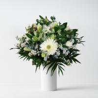Bouquet de flor blanca
