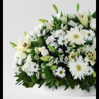 Centro de flor blanca medium